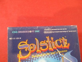 Solstice Nintendo NES Instruction Manual Booklet ONLY