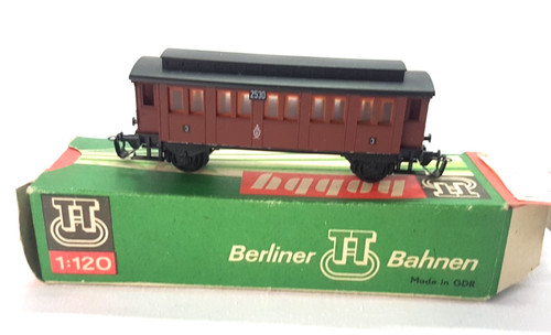 👍 BTTB TT Personenwagen 3.Kl. braun WgNr 2530 OVP | Condition: Gebraucht