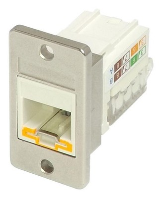 TUK - LOKJAC Cat6 Tool-less Locking Keystone Jack, Panel Mount