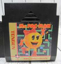 Ms. Pac-Man - Tengen (Nintendo, NES, 1990) Cart & Manual w/Dust Sleeve - Tested