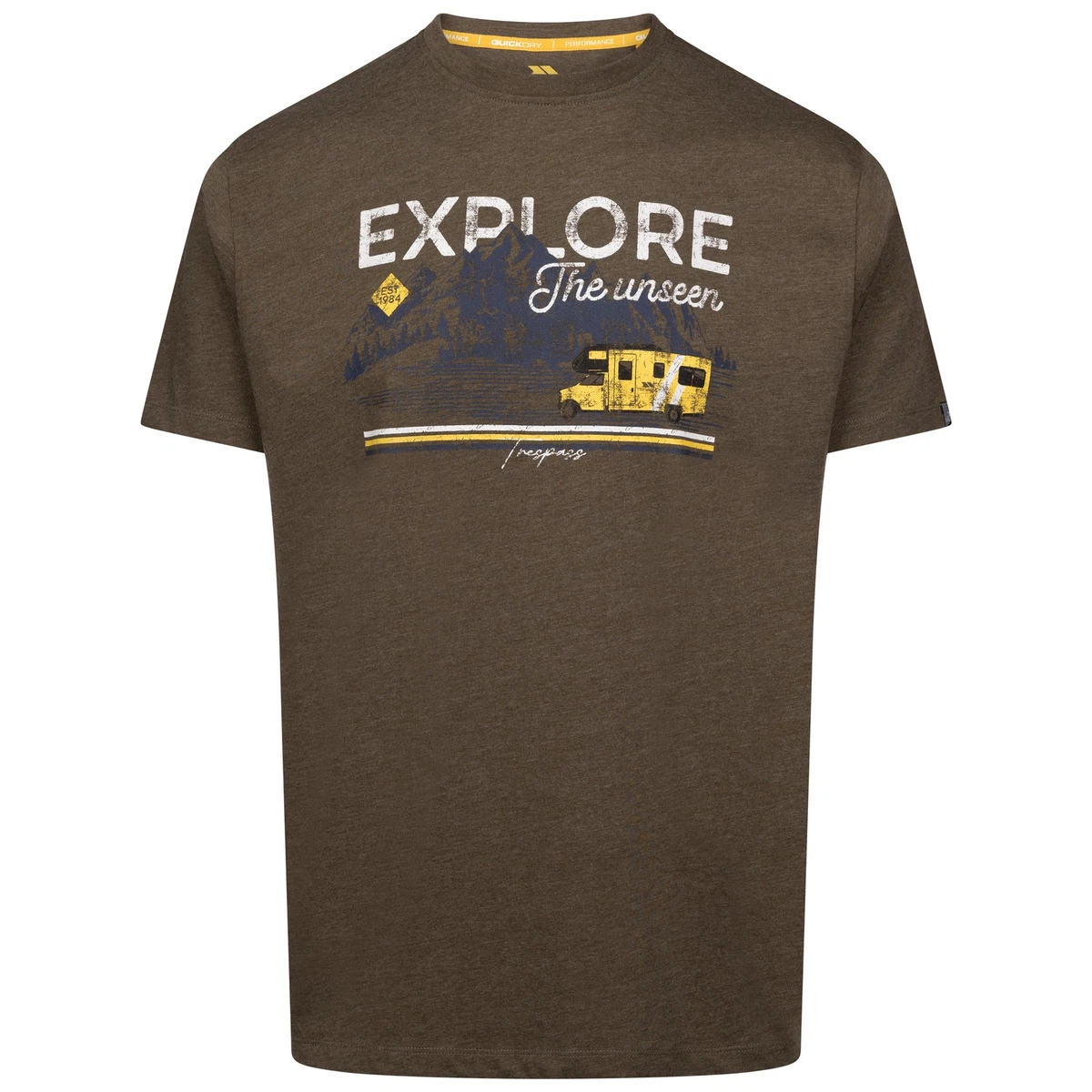 T-shirt Homme/ado Trespass Vert Foncé Taille XXS - Thème Nautique, Neuf Avec étiquette
