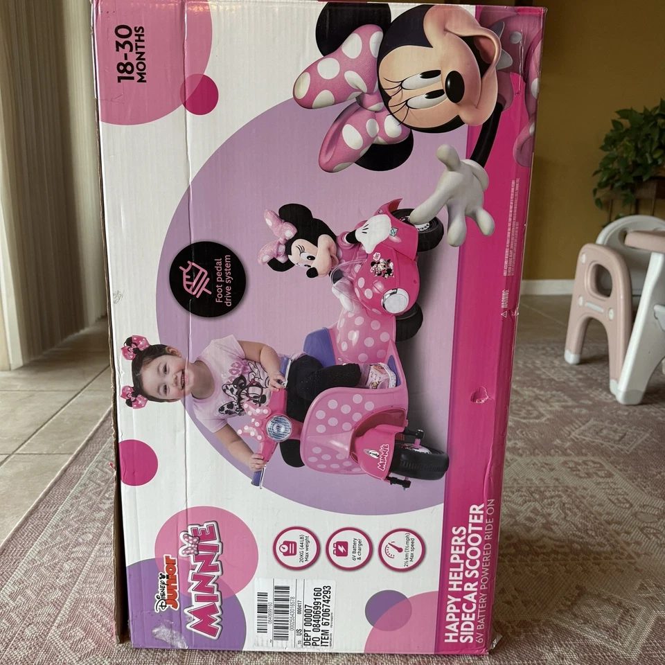 Скутер Minnie Mouse Happyhelper коляска совершенно новый в коробке - Изображение 2 из 4