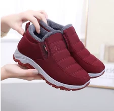 Women'S Boots Unisex Winter Shoes Women Waterproof Snow Boots Female Slip 