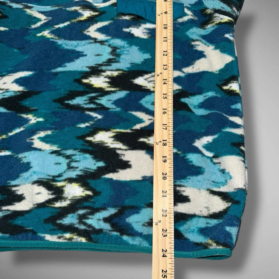 Pullover Patagonia Synchilla Mujer Pequeño Polar T Snap Azul Aztec Trout Tales Foto 4 de 4