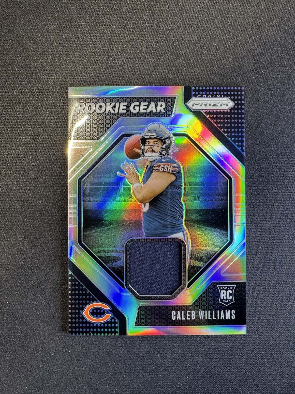 2024 Panini Prizm Caleb Williams RC Patch Rookie Gear Silver HOLO #RG-CWS Bears