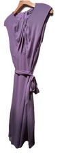 Ralph Lauren Purple Lilac Dress Belted Size 6 S Knee Length Evening Cocktail