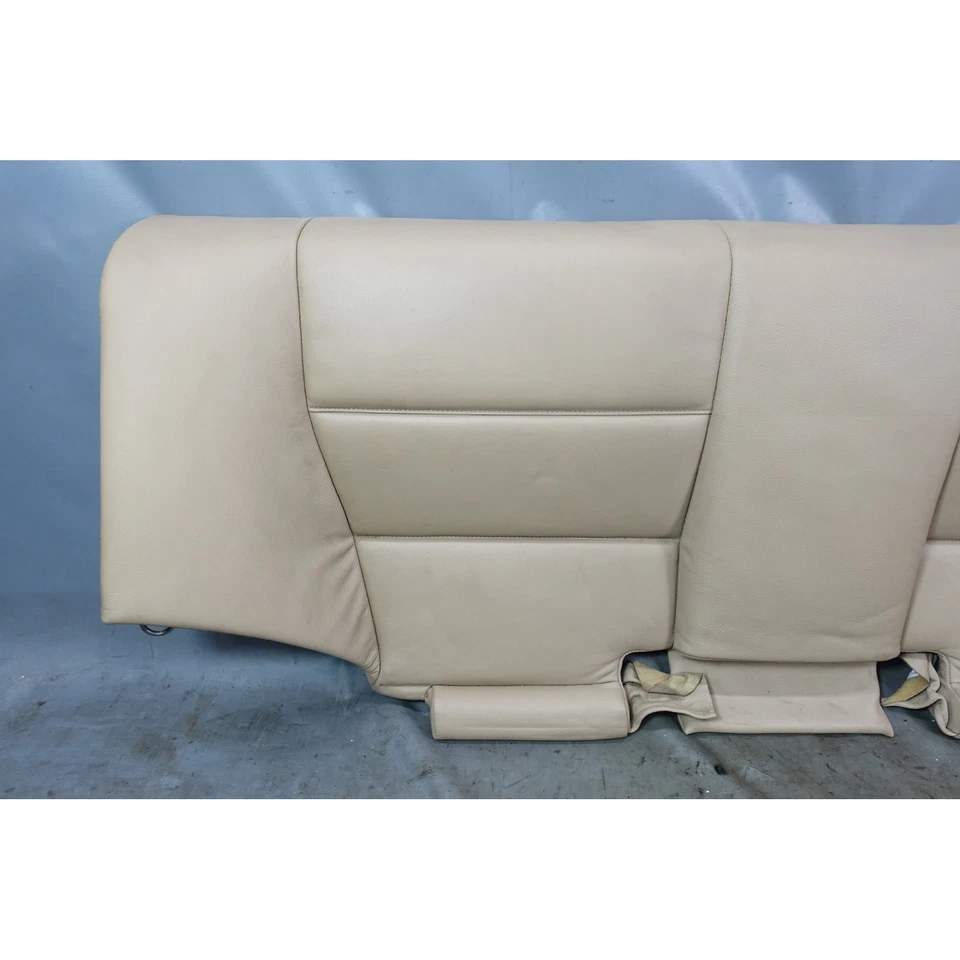 00-06 BMW E46 3-Series Coupe Rear Seat Bottom Bench Folding Beige Leather OEM - Image 4 of 4