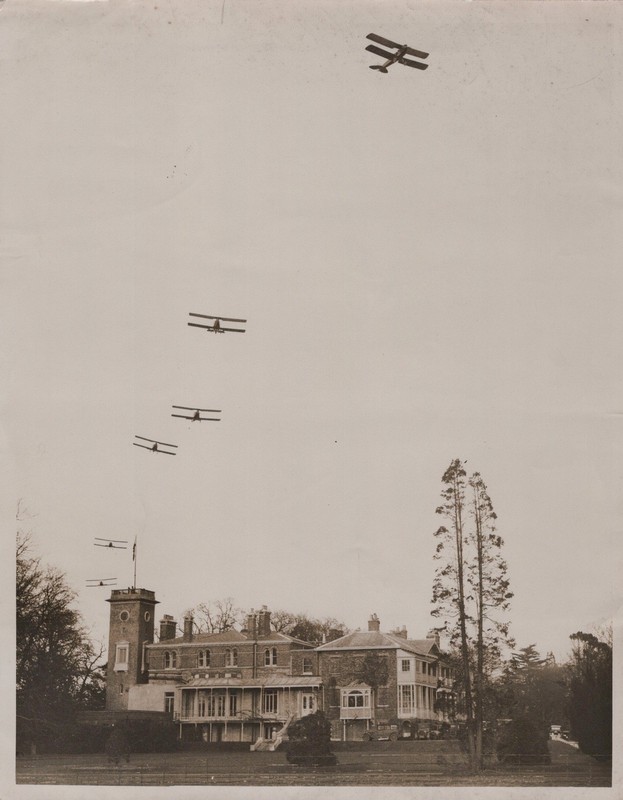 Blackburn Bluebird Formation Hanworth Early Aviation 1930 - Original Press Photo
