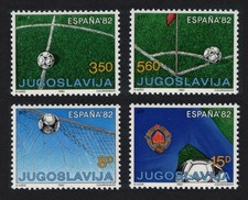 Yugoslavia World Cup Football Championship Spain 4v 1982 MNH SG#MS2019