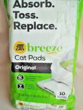 NEW Purina Tidy Cats 10 Pack Breeze Original Odor Control Cat Pads