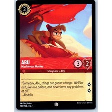 Abu Mischievous Monkey 103/204 Disney Lorcana Card