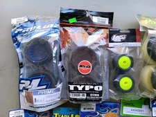 Large RC wheel / tire lot new in package proline axial losi etc