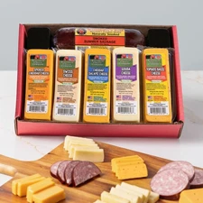Wisconsin Cheese Company - Specialty Cheese & Summer Sausage Gift Box - 100% ...