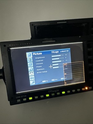 (Lot Of 2) TVLogic LVM-071W HD LED 7'' Multi-Format  Monitor. Quantity 2
