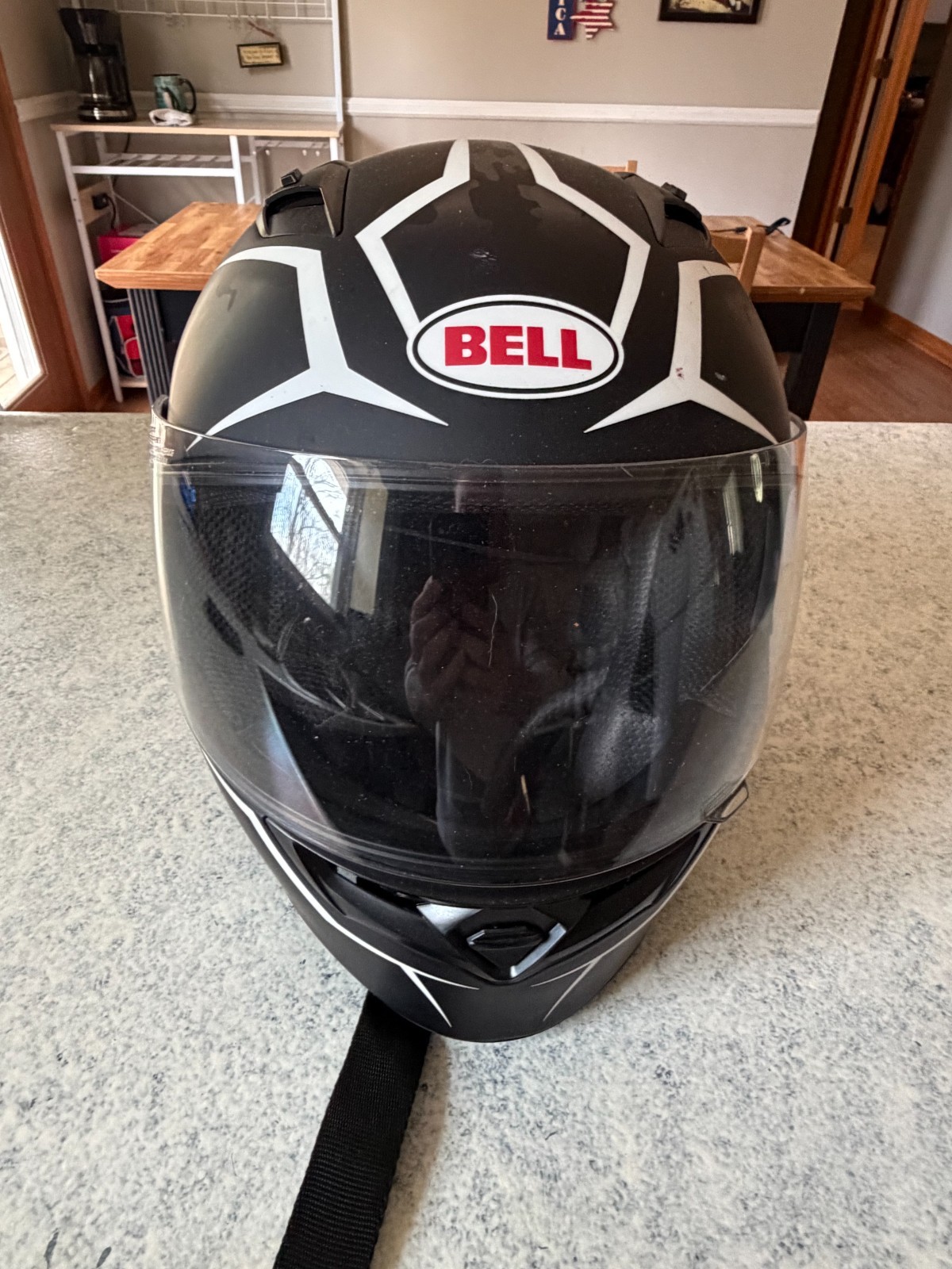 Bell Full Face Motorcycle Helmet Black Camo