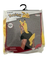 Adult Pokemon Pikachu Costume Accessory Kit Headpiece & Tail NEW cosplay