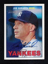 BAS 2016 Topps Heritage Joe Girardi #271 Beckett Auth Sticker Auto 2k2