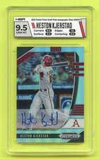 2020 Panini Prizm Draft Picks Autographs Silver Heston Kjerstad HGA 9.5 GEM MT