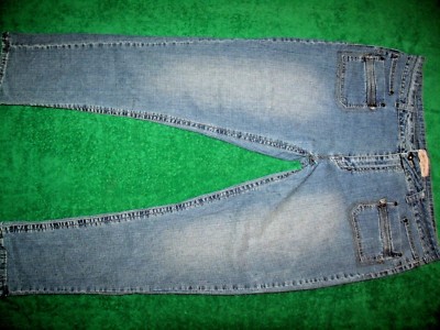 Women's Apollo Jeans Skinny Straight Leg Blue Jeans Cotton Size 21/22 (44/33.5)