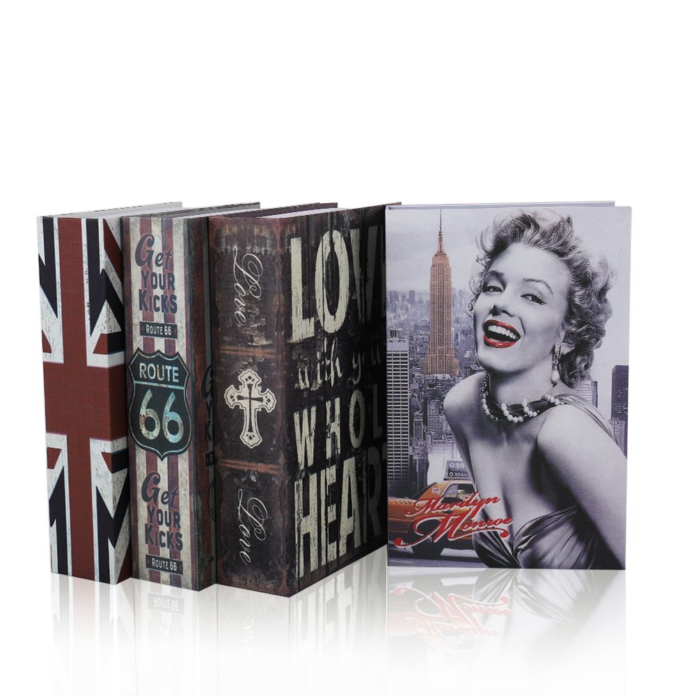 Real Paper Transfer Book Safe Hollow with Secret Hidden Compartment Combinati...