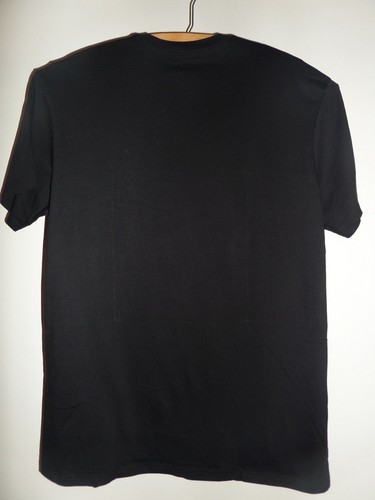 T-SHIRT GIROCOLLO CALVIN KLEIN autentica nuova NERA con maniche Ret$12.50ea - Foto 7 di 10