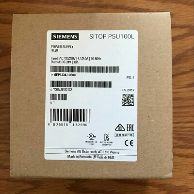 1PC New Siemens 24V 10A 240W Power Supply 6EP1334-1LB00 24VDC w/ 1 YEAR WARRANTY