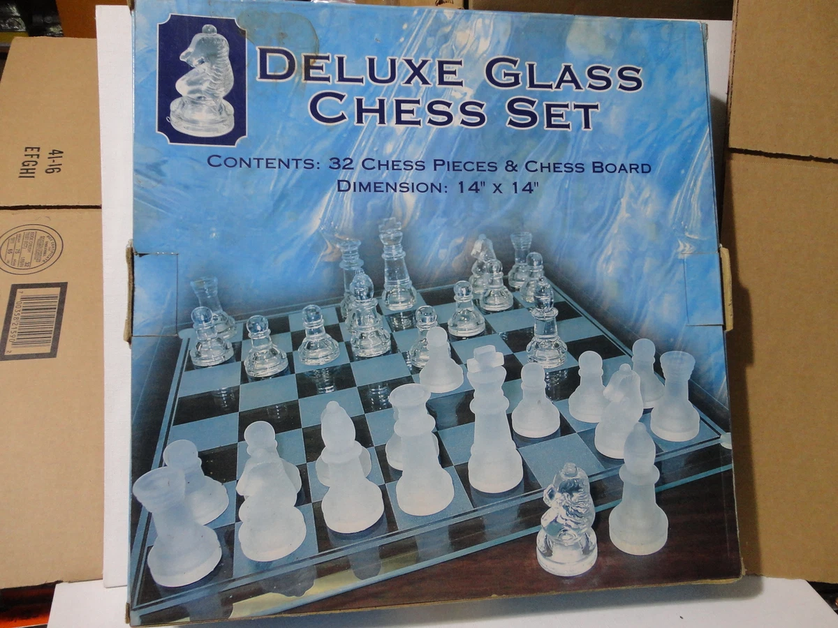 PAVILION GLASS CHESS Set Limited Edition W/ Smoked Glass
