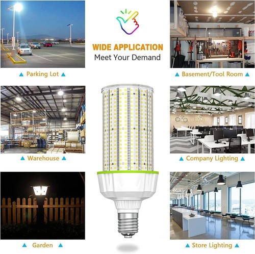 480V LED Corn Light Bulb E39 100W Replace 400W HID Commercial Workshop Lightings - Picture 8 of 8