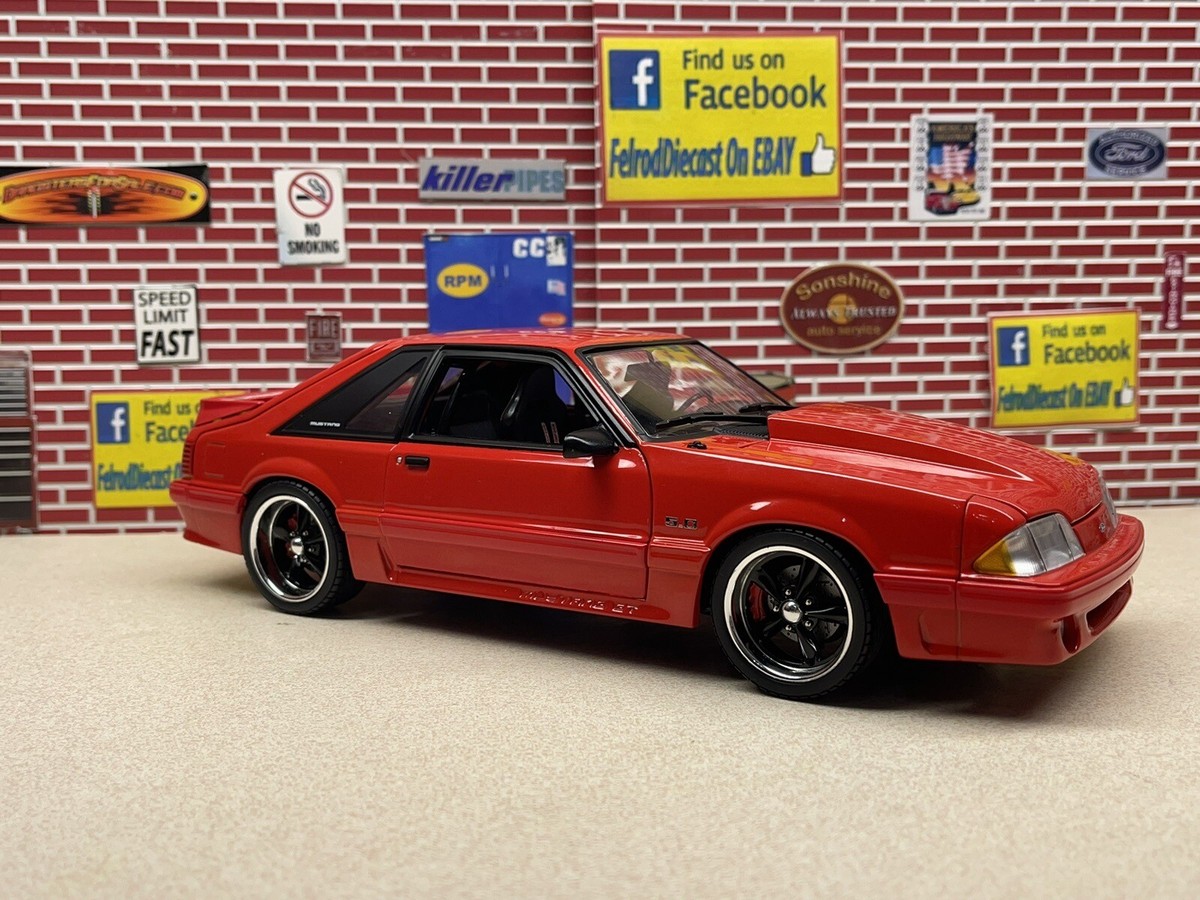 1/18 ACME 1988 Ford Mustang GT Street Fighter Red Black Interior