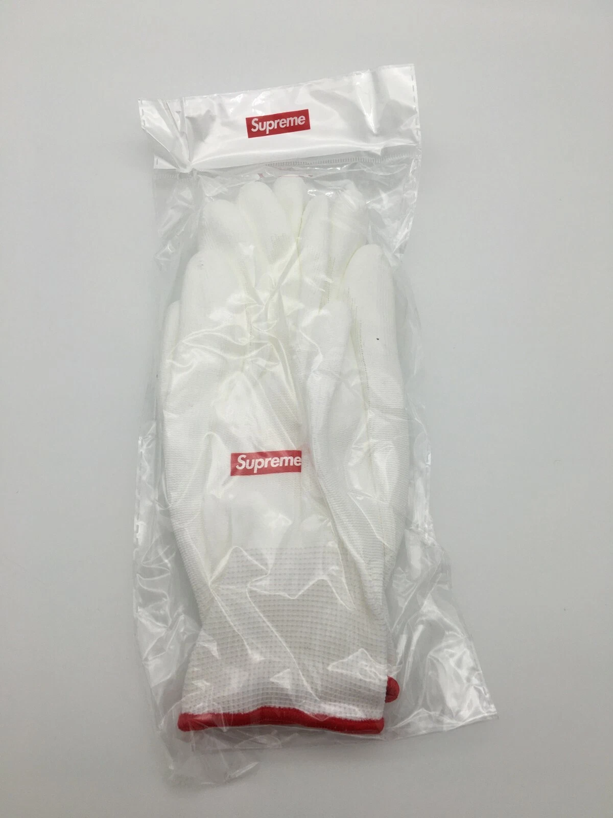 Gants caoutchoutés blancs Supreme FW20 NEUF AUTHENTIQUES