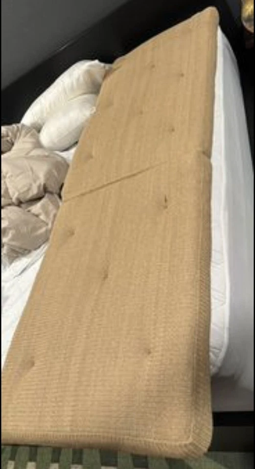 Pottery Barn Chaise Lounge Cushion Natural Tan Set Of 2 - Image 3 of 3