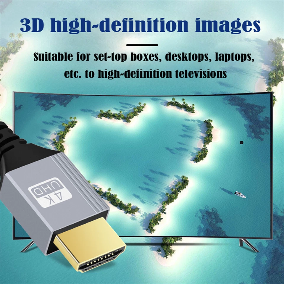 HDMI 2.0 Stecker auf HDMI Typ-A Mini HDMI Typ-C Micro HDMI Typ-DMale K 60hz Kabel - Bild 3 von 4