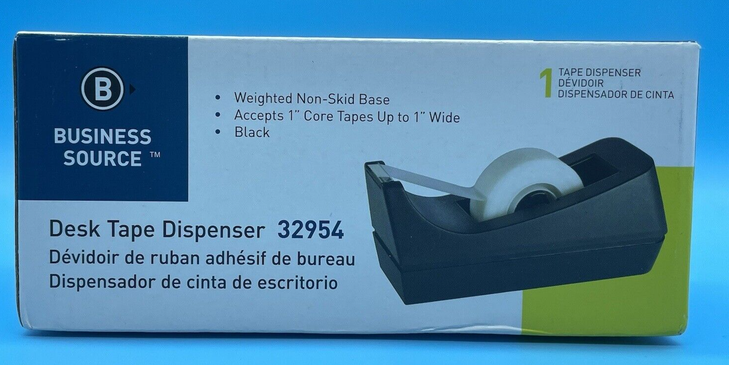 Tape Dispenser, Desktop, Holds 1/2