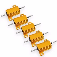 US Stock 5x 470 ohm 470R 10W Watt Aluminum Housed Metal Case Wirewound Resistors