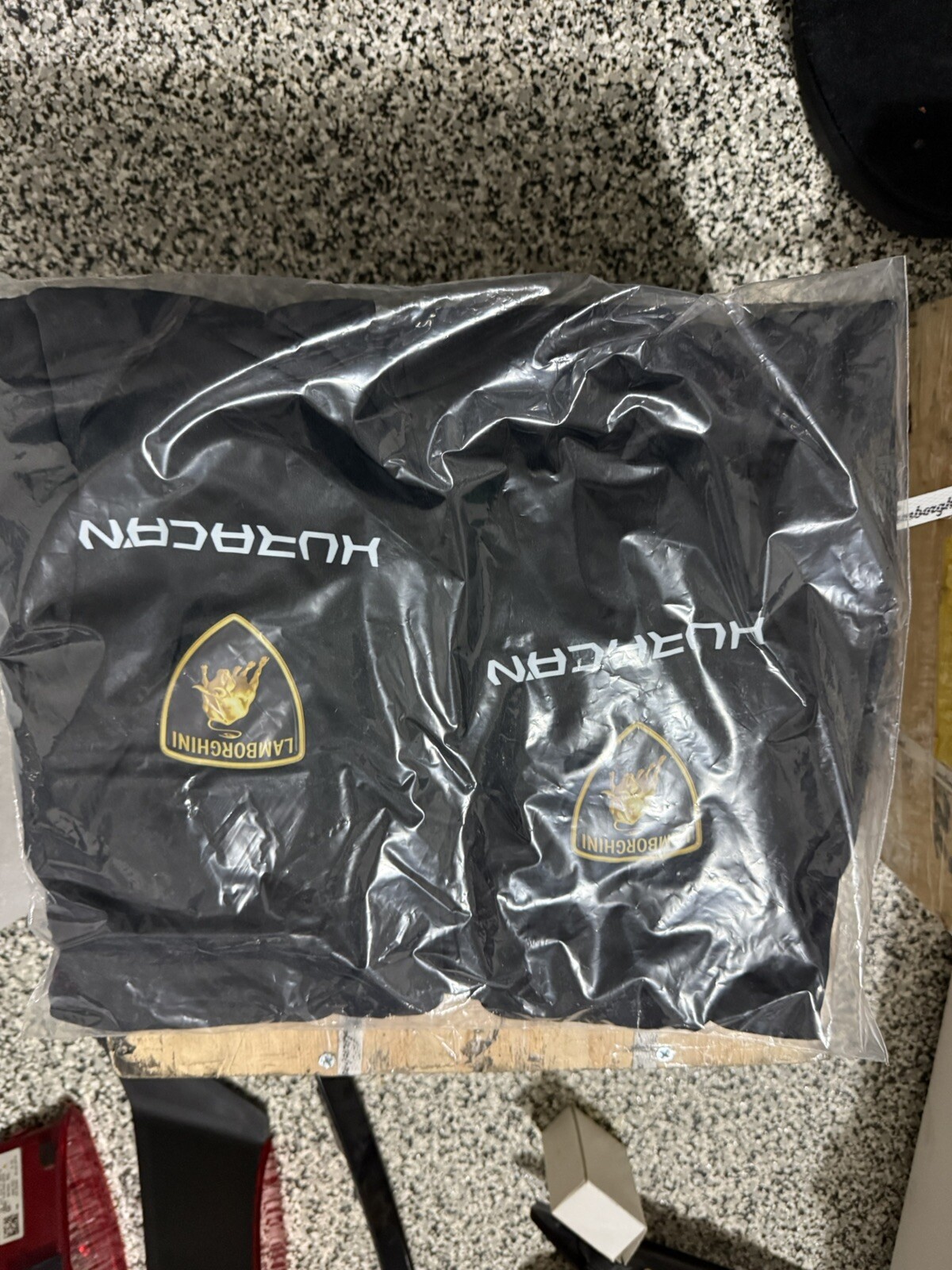 Lamborghini Huracan Seat Covers Left and Right Set Genuine Black New