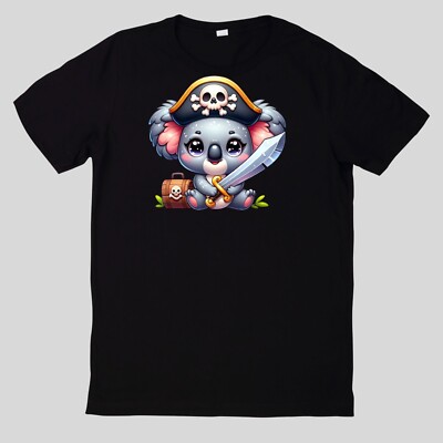 T-Shirt Niedliche Tierpiraten Baumwolle Fun Spaß Sprüche Lustig Cartoon