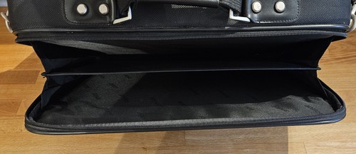 Antler Black Canvas Laptop Document Business Bag Satchel & Shoulder Carry Strap - 第 12/12 張圖片
