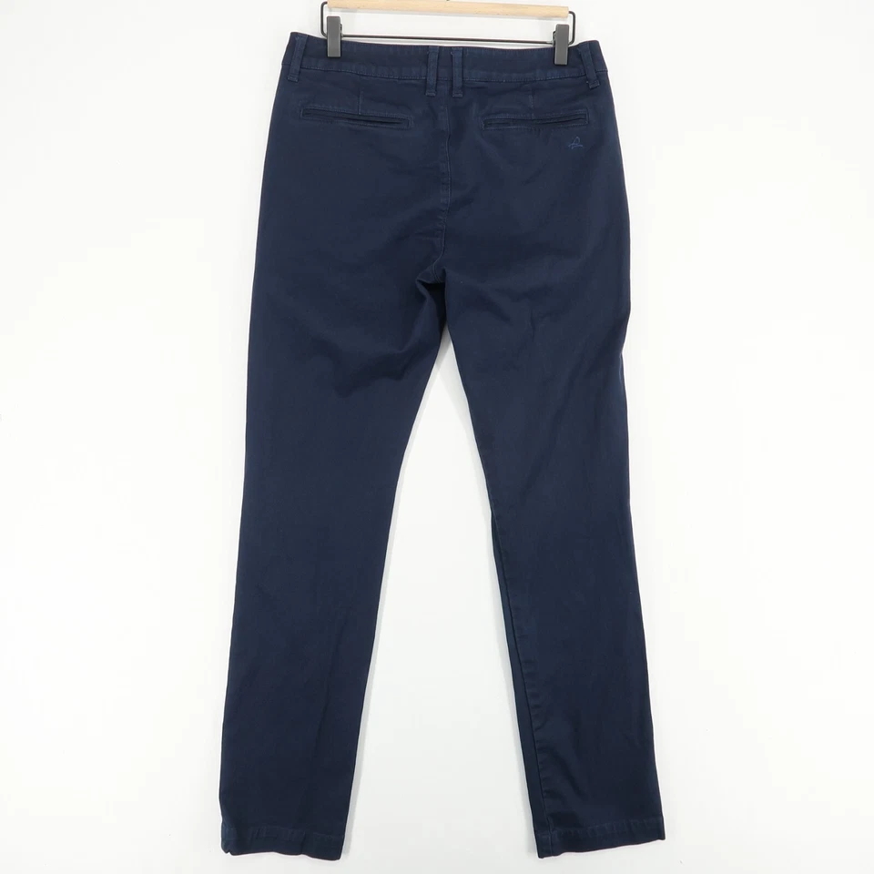 DL1961 Jimmy Chino Trouser Pants Mens 33 Navy Blue Stretch Twill - Image 2 of 4