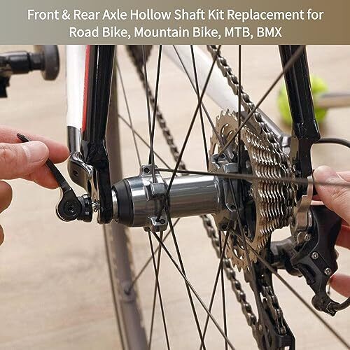Quick Release Bicycle Hub Road Mountain Bike Front & Rear Axle Hollow Shaft  