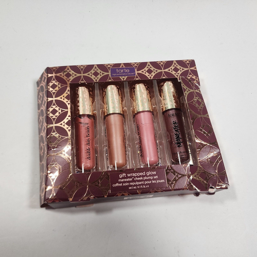 tarte Gift Wrapped Glow Maneater Cheek Plump 4-Pc Set 0.1 oz x4 - Picture 5 of 9