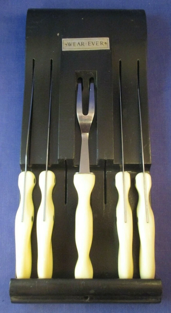 Vintage CUTCO Serving Fork Set 15 Bakelite Wall Mount Forks