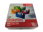 Imation Neon Diskettes 3.5" 1.44 MB IBM Formatted 2HD Floppy Disks 10 Pack New