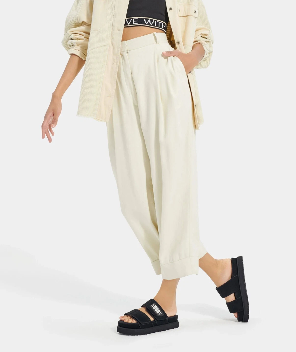 UGG PLATFORM GREER SLIDE SANDAL 7 scarpa donna