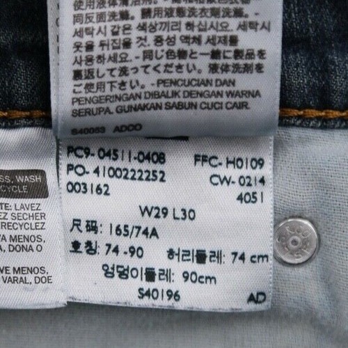 Jeans uomo Levi's 511 2014 slim fit lavaggio medio taglia 29x30 (Msr 29x27) - Foto 3 di 7