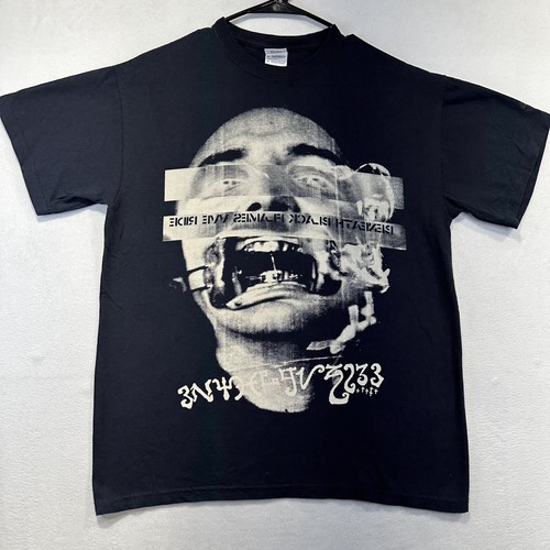 Integrity Black Flames T-Shirt Mens Medium Black Hardcore Metal RARE VTG - Picture 1 of 6