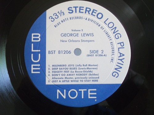 George Lewis,Blue Note 1206,"New Orleans Stompers Volume Two"US,LP,st,Shrink,M- - Picture 2 of 3