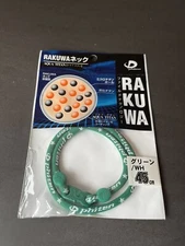 PHITEN RAKUWA Necklace New AUTHENTIC Green/White 18" - Free Ship