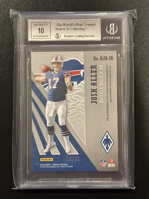 2018 Panini Phoenix Josh Allen Rookie Jersey Auto Orange RC #/99