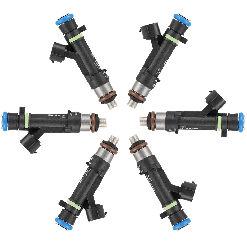 Inyectores de combustible 6 piezas para Mitsubishi Outlander 2007-2012 2013 3,0 L V6 1465A080 Foto 4 de 4