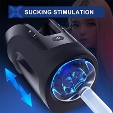 Automatic Handsfree Male Masturbator Thrusting Suck Stroking Blowjob Lubricants